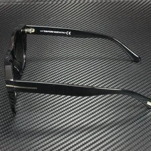 Tom Ford Black Smoke Ladies Silver Accent Sunglasses Tom Ford Sunglasses Spencer 02 FT0998 01B Shiny Black Smoke  main image 4